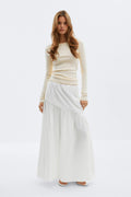 Dropped waist skirt