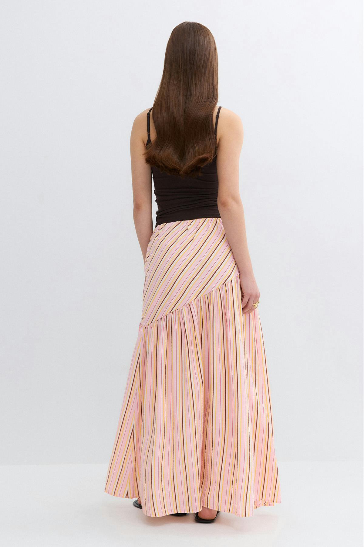 Dropped waist skirt