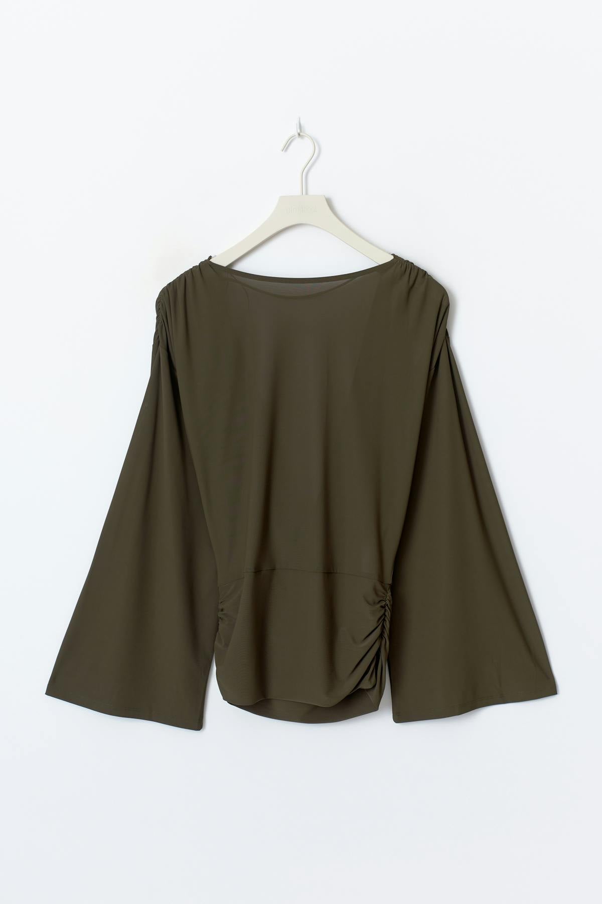 Draped back top