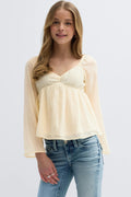 Y heart shape blouse