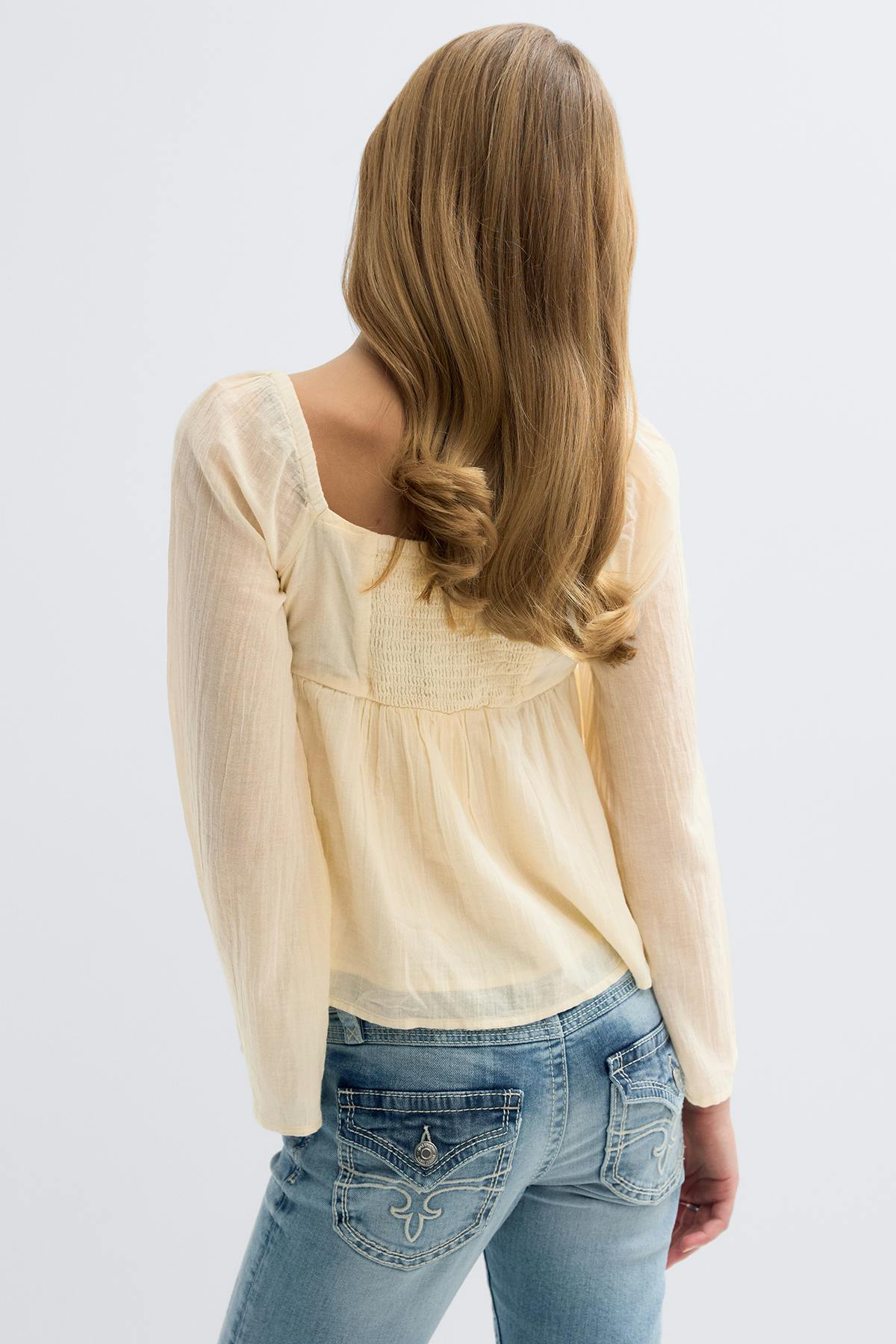 Y heart shape blouse