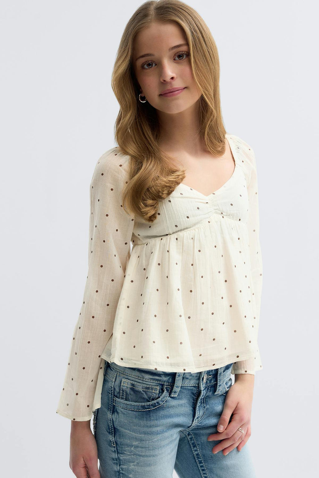 Y heart shape blouse