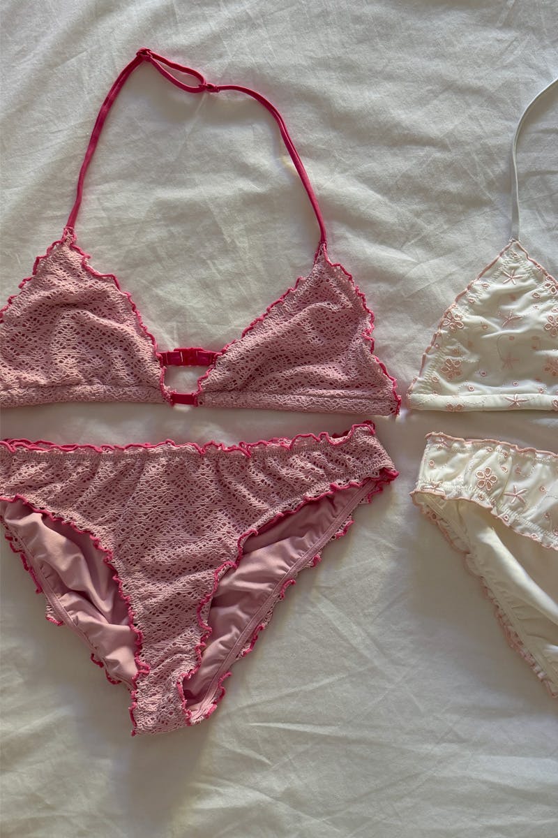 Y flounce bikini set