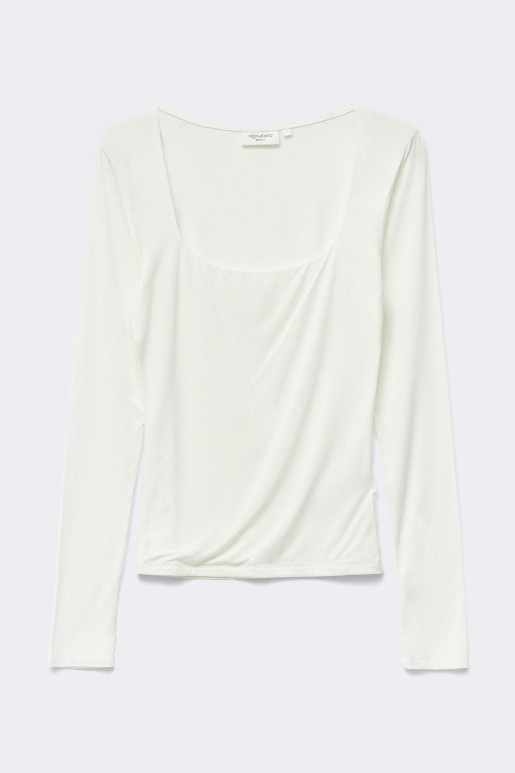 Slim fit scoop neck top