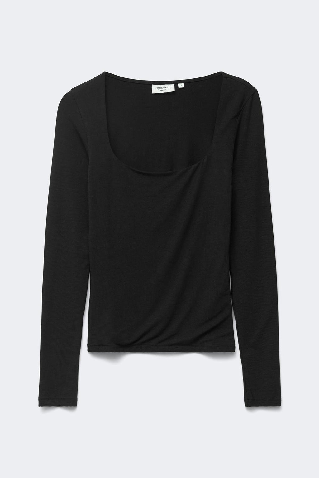 Slim fit scoop neck top