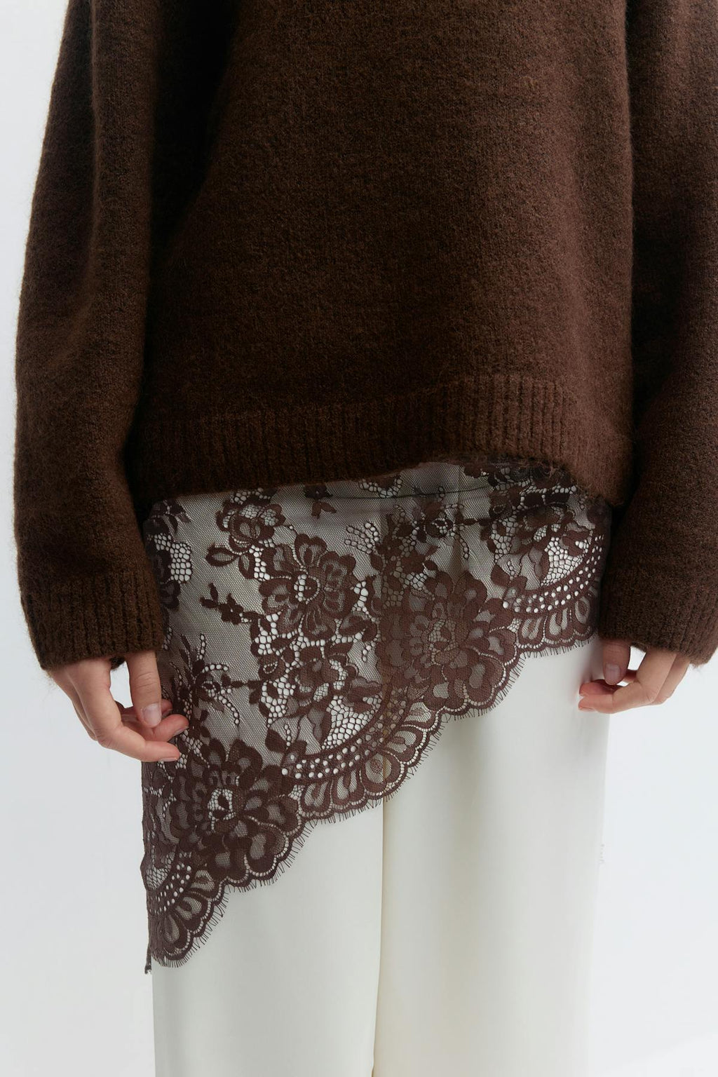 Lace hip scarf