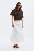 Poplin skirt