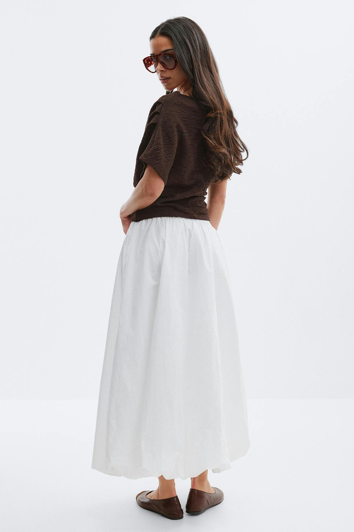Poplin skirt