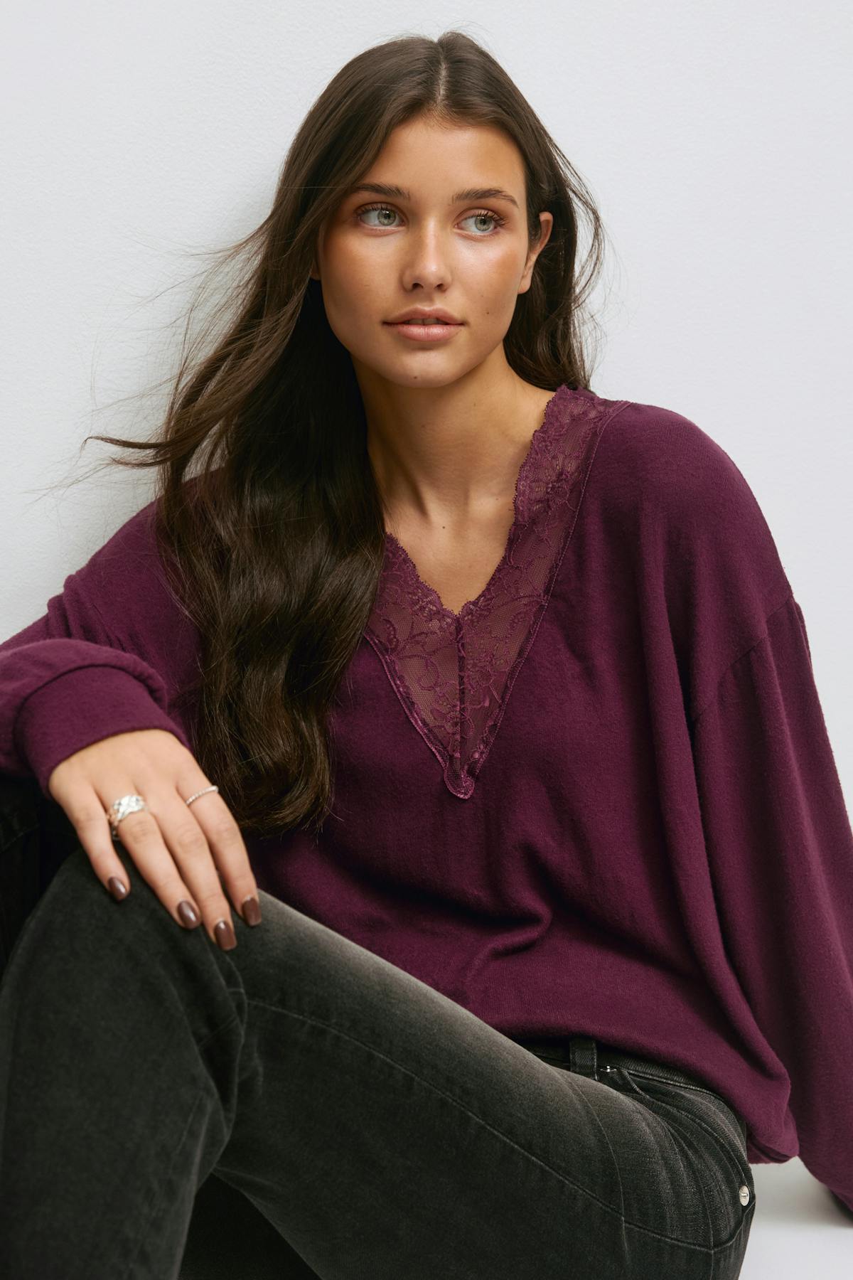 14+ lace sweater