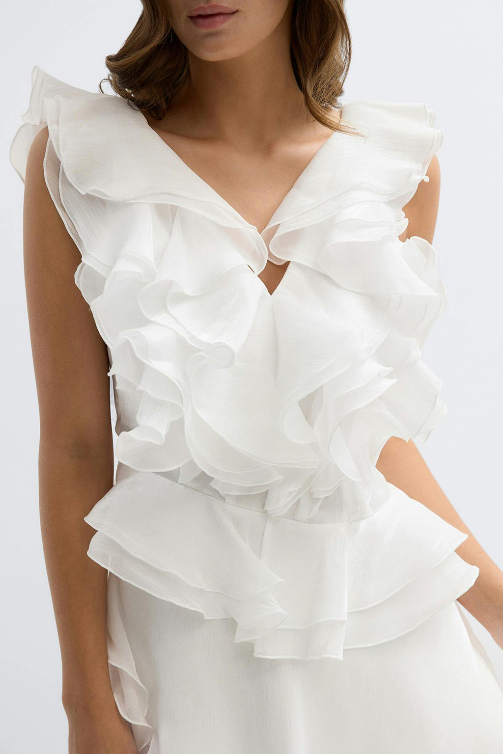 Frill mini dress