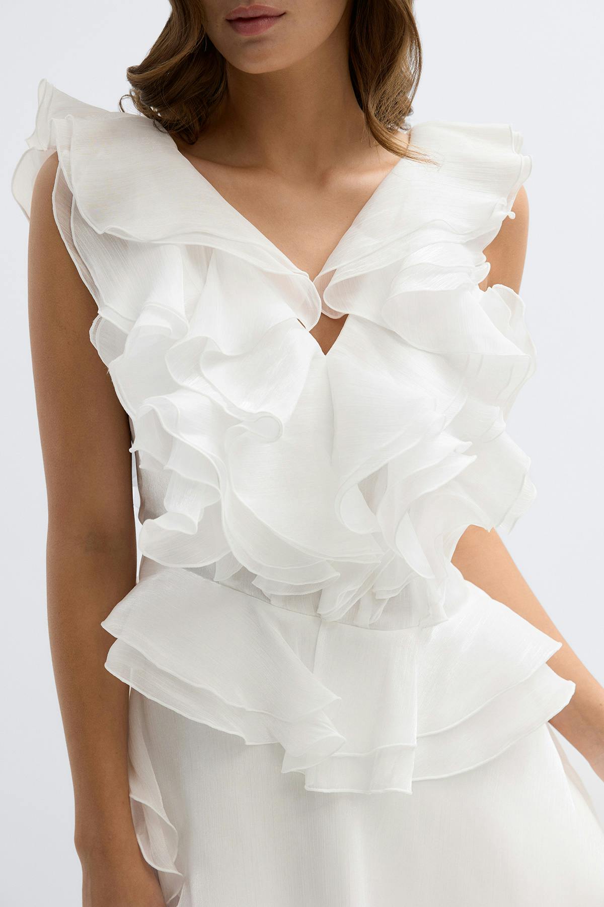 Frill mini dress