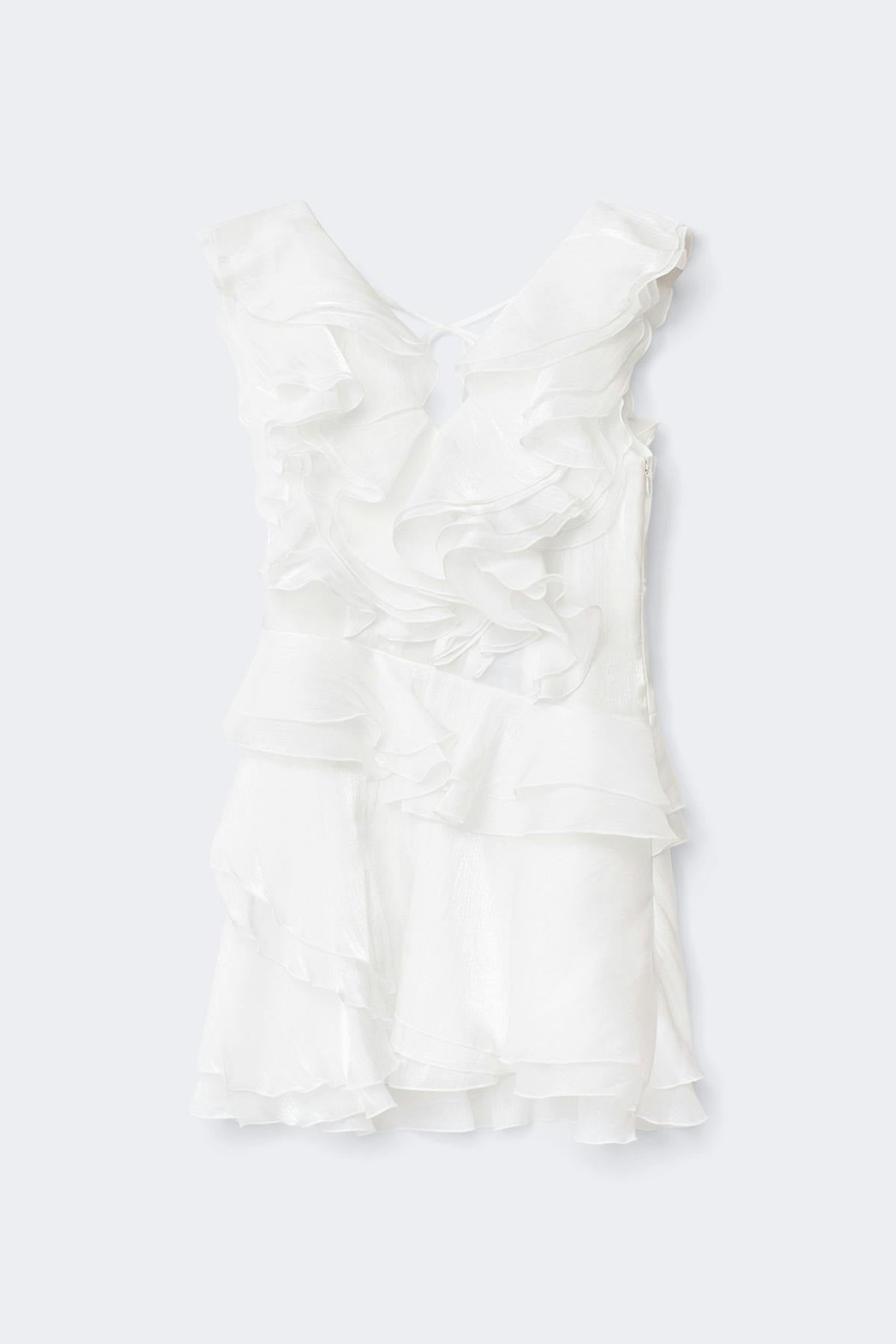 Frill mini dress