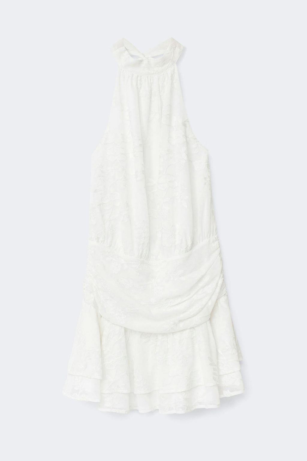 Embroidery mini dress