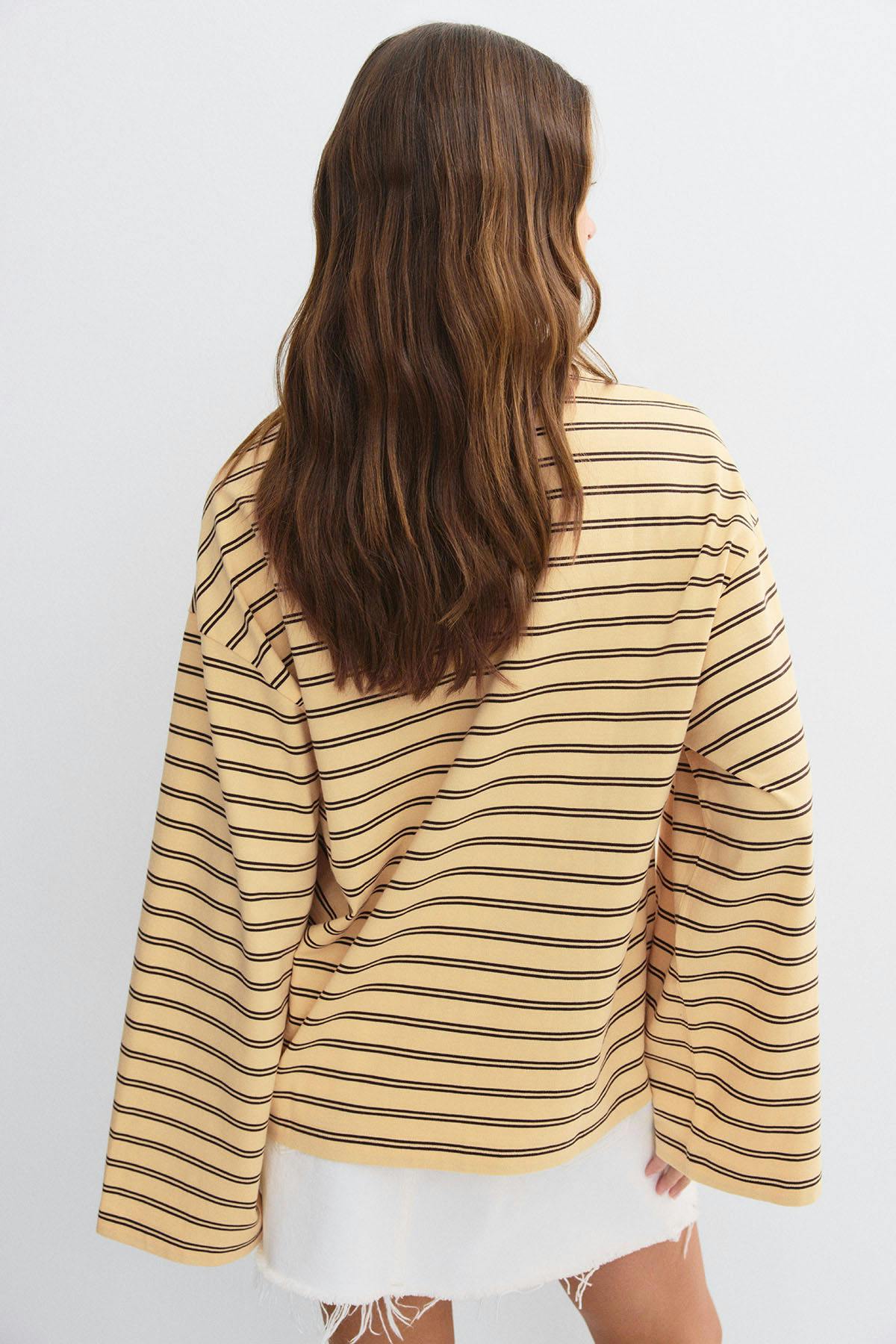 Stripe long sleeve tee