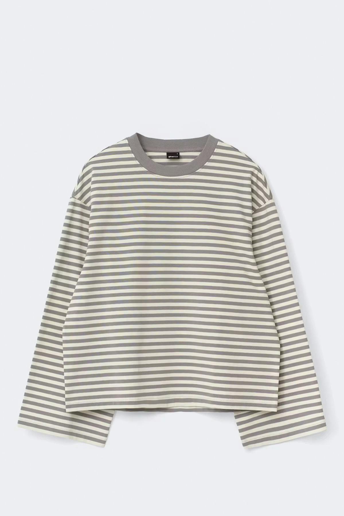 Stripe long sleeve tee
