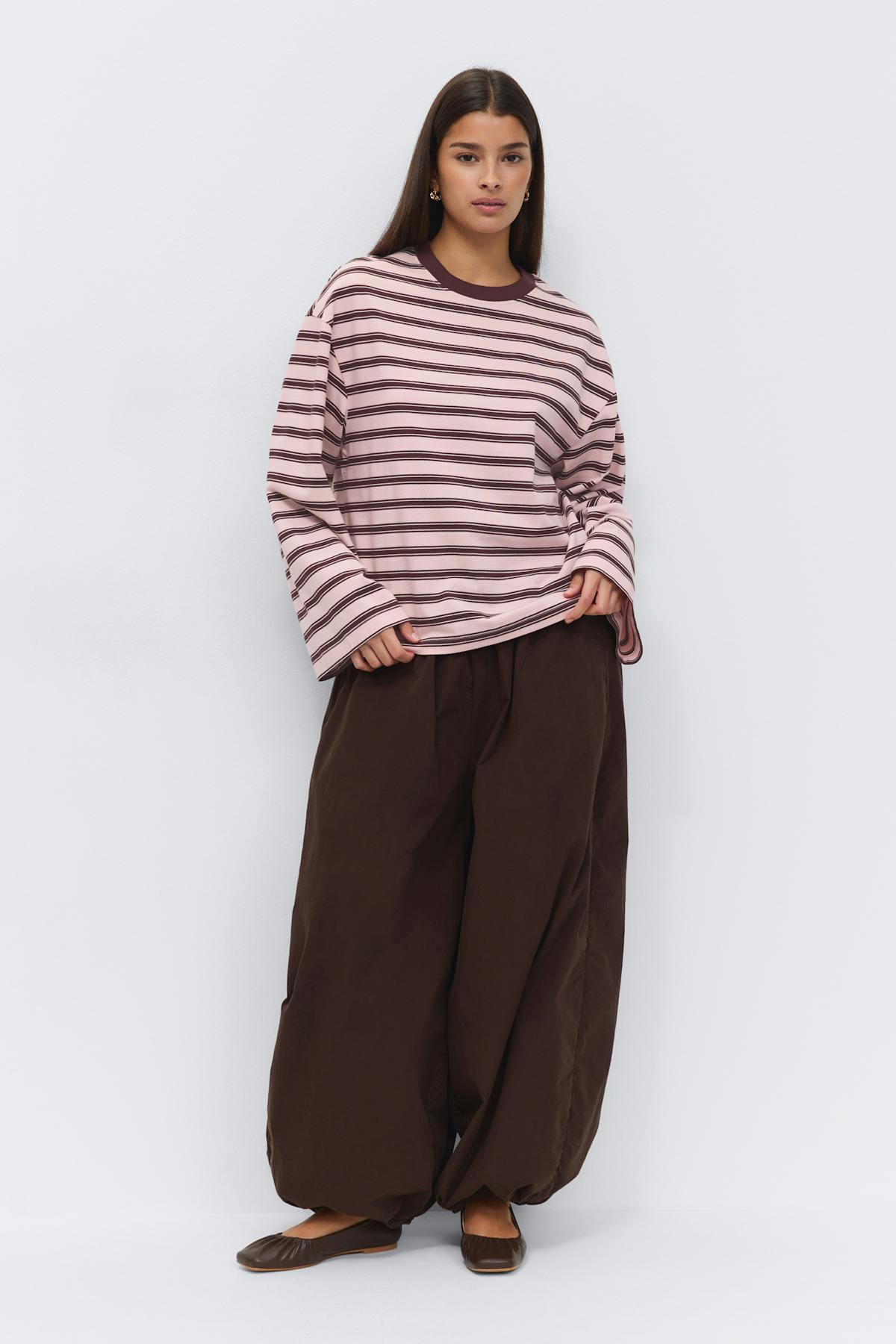 Stripe long sleeve tee