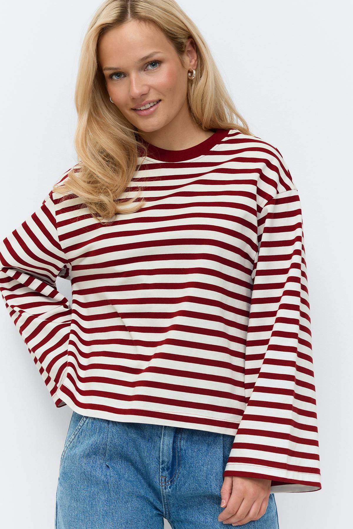 Stripe long sleeve tee