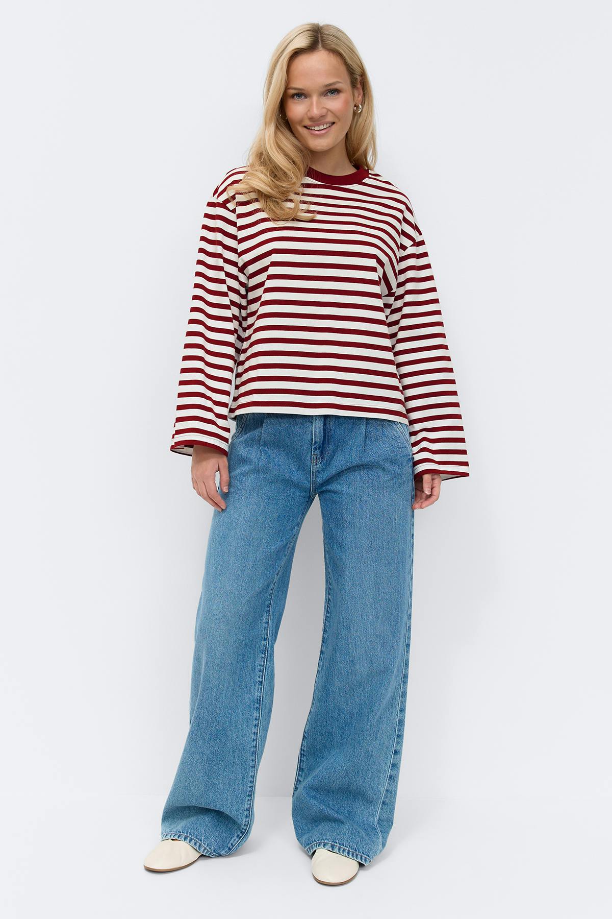 Stripe long sleeve tee
