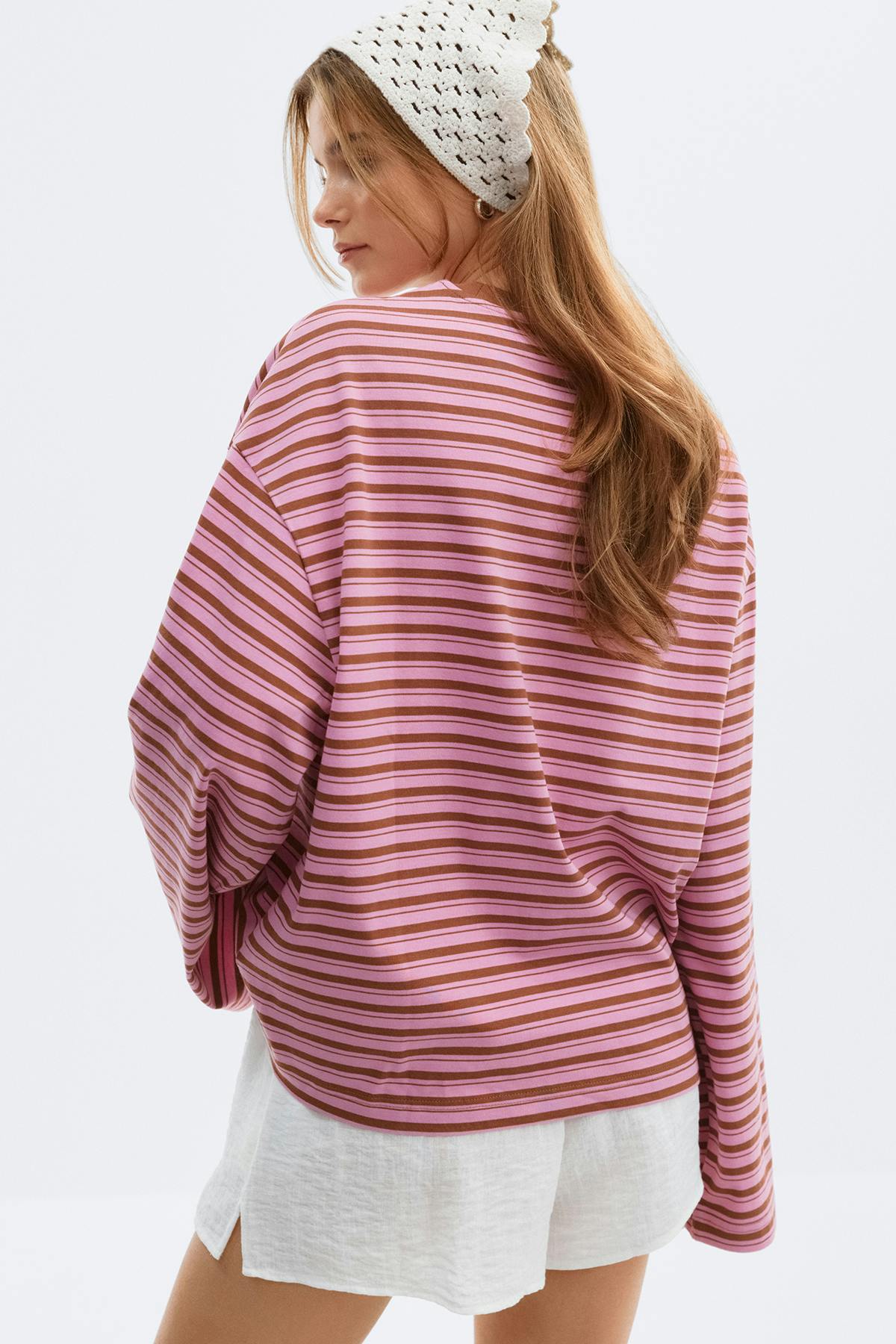 Stripe long sleeve tee
