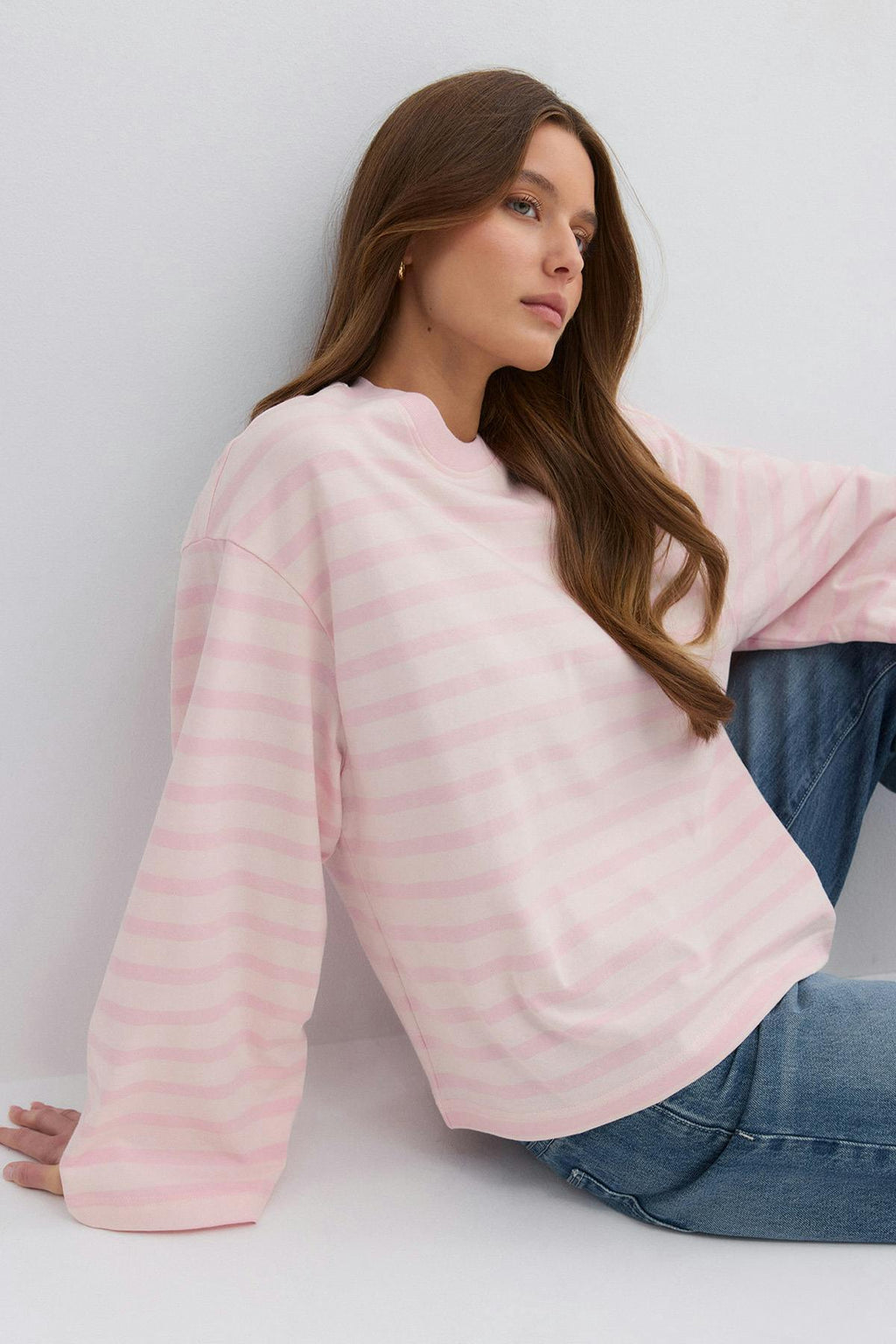 Stripe long sleeve tee