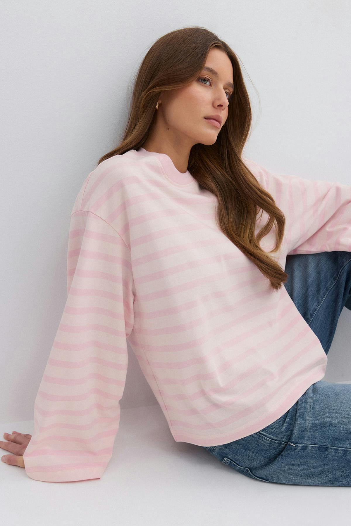 Stripe long sleeve tee