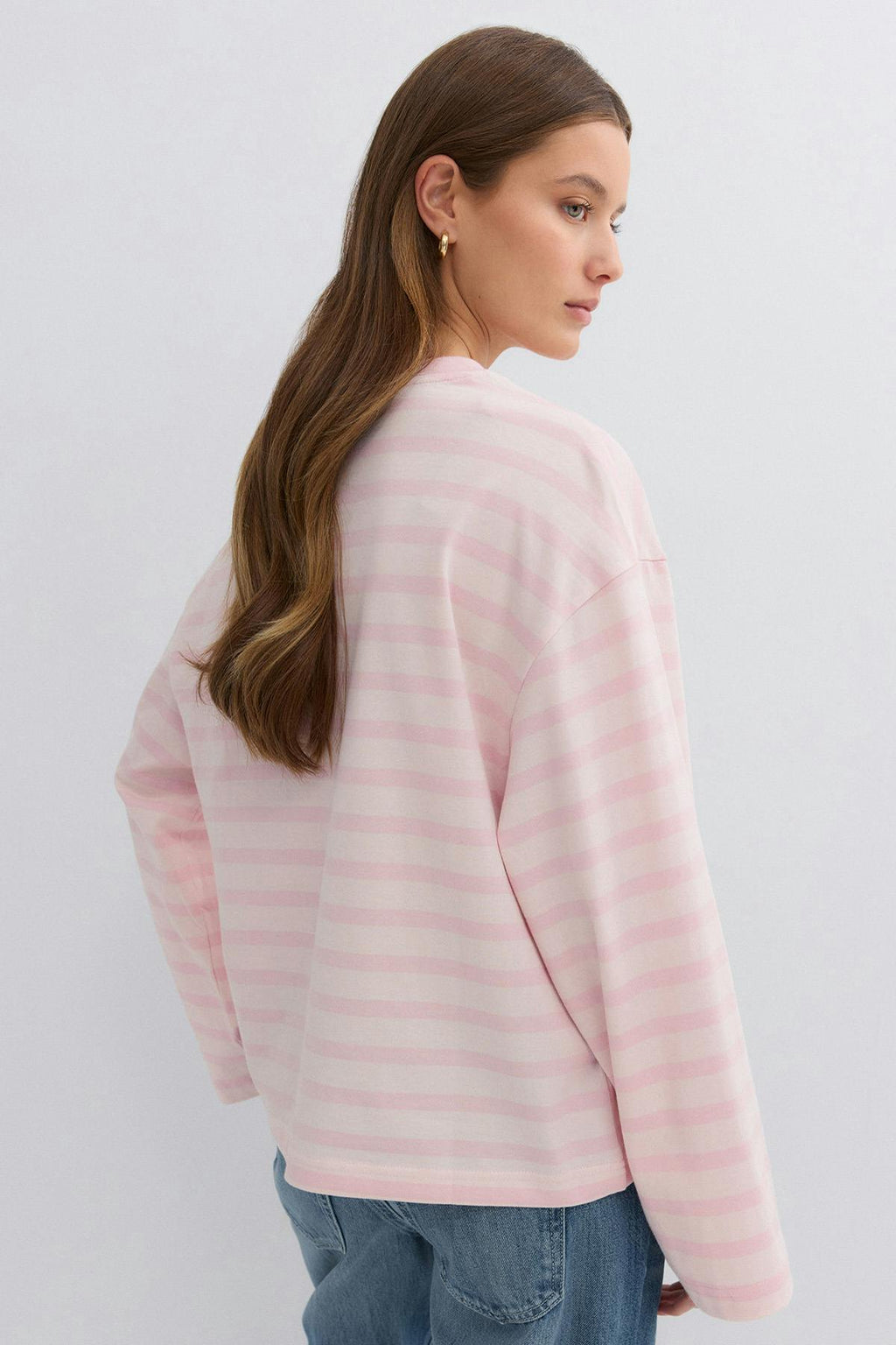 Stripe long sleeve tee