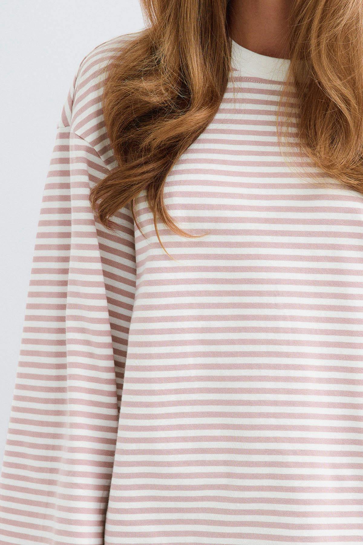 Stripe long sleeve tee