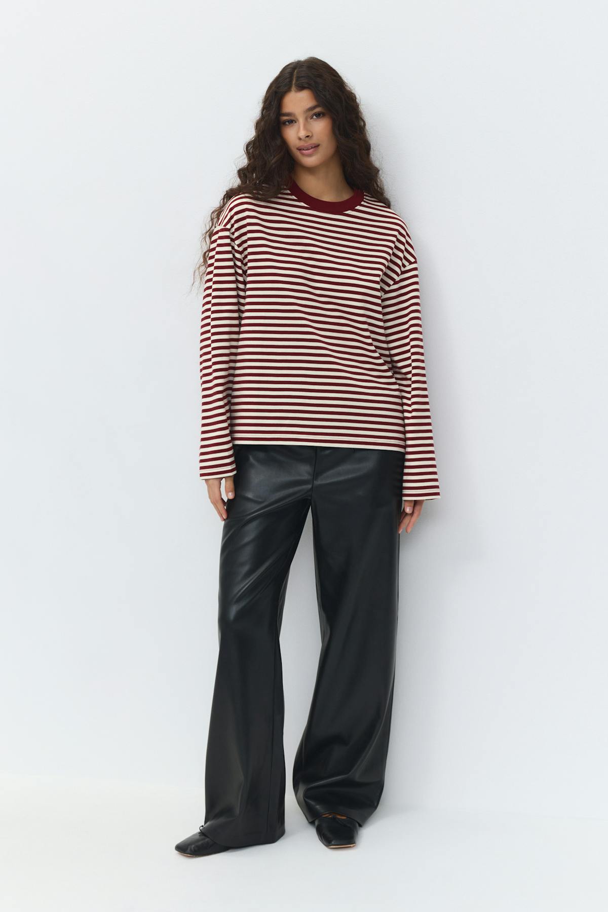 Stripe long sleeve tee
