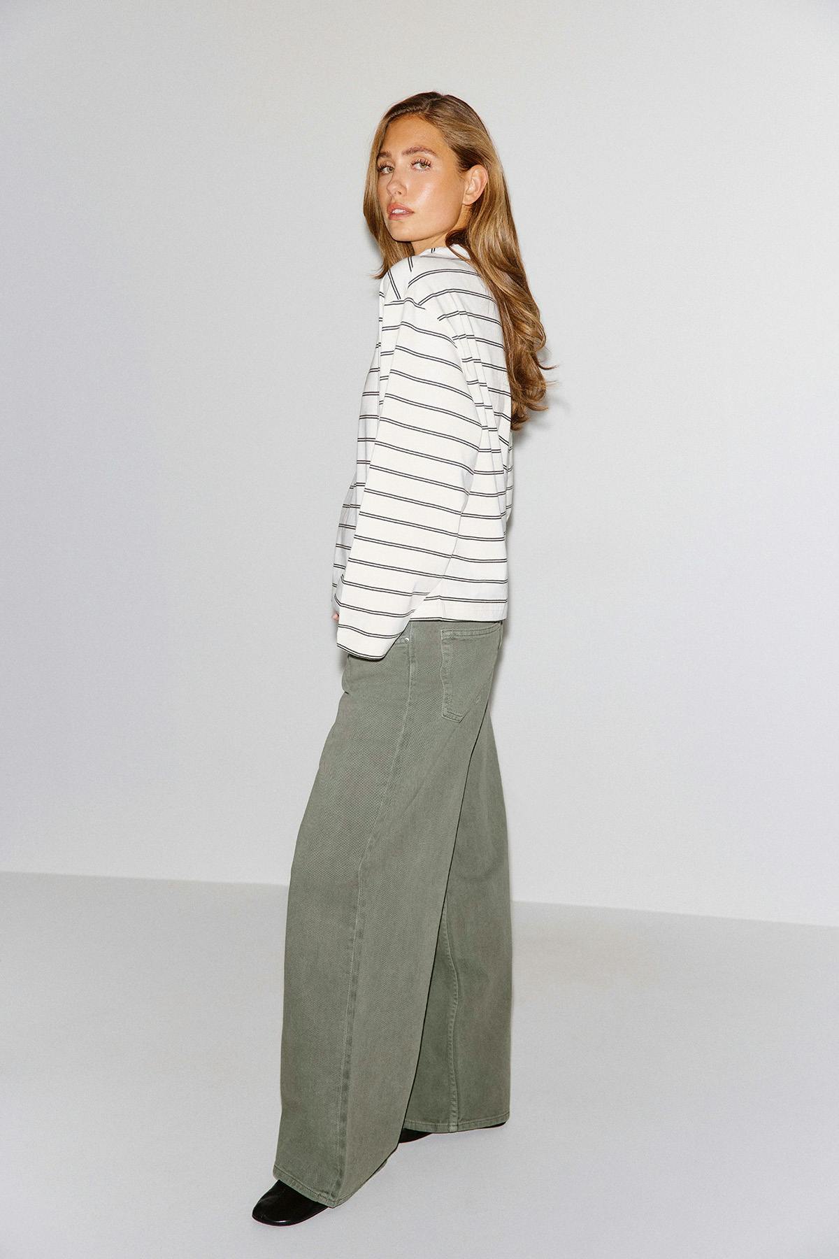 Stripe long sleeve tee