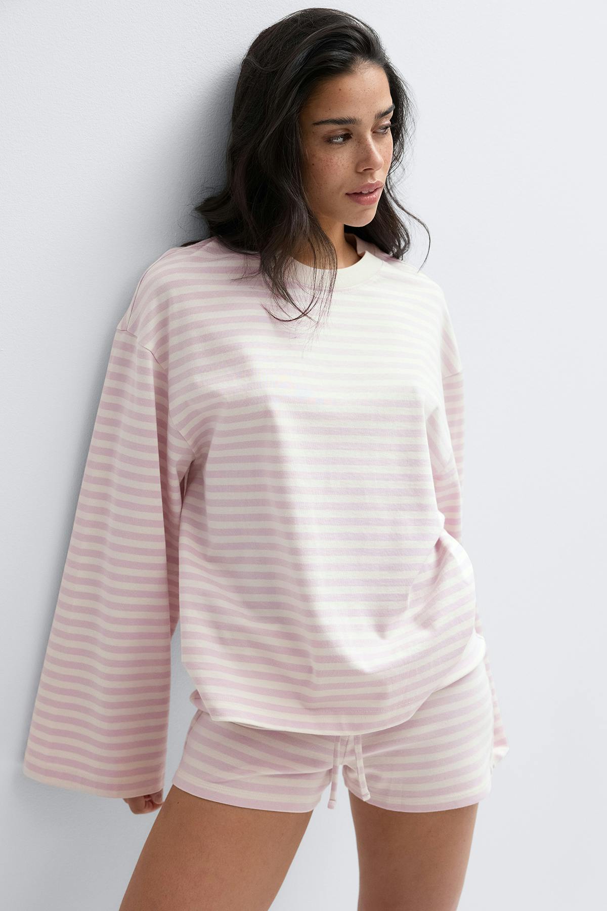 Stripe long sleeve tee