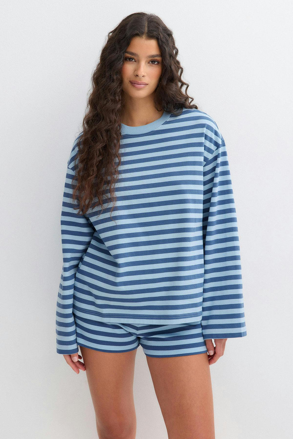 Stripe long sleeve tee