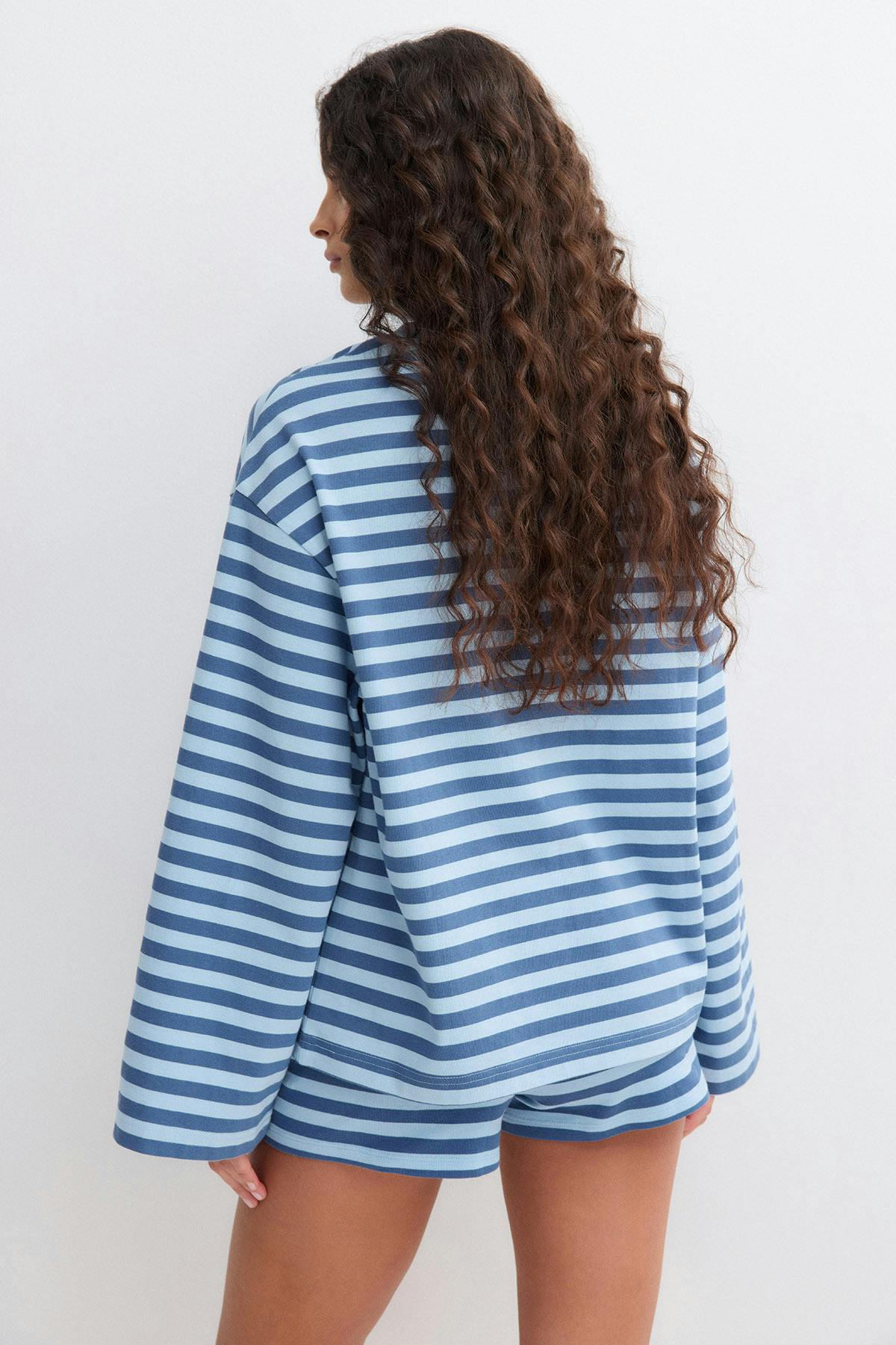 Stripe long sleeve tee