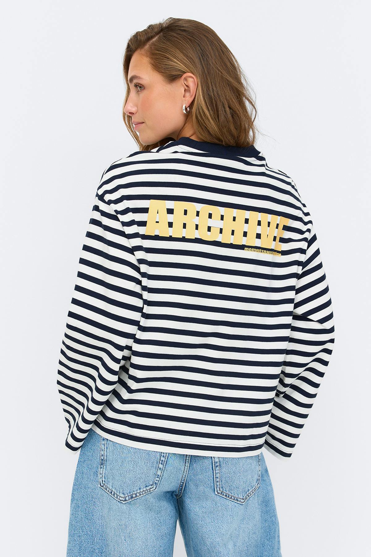 Stripe long sleeve tee