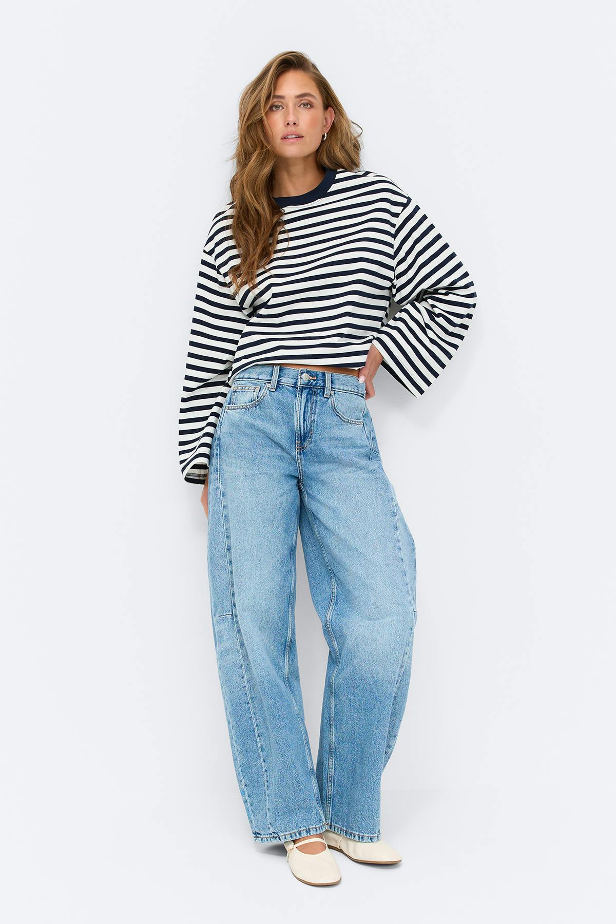 Stripe long sleeve tee