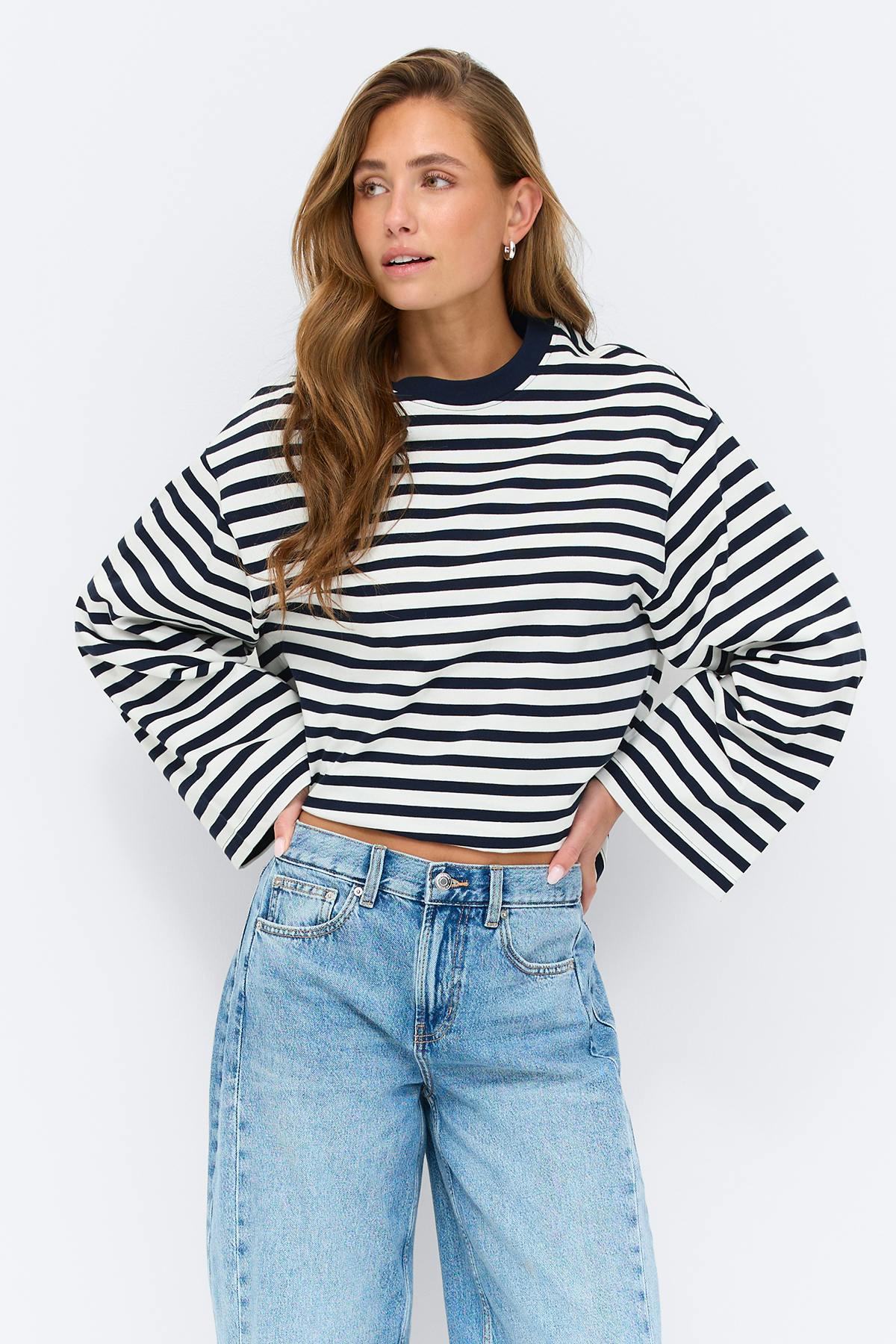 Stripe long sleeve tee