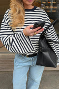 Stripe long sleeve tee