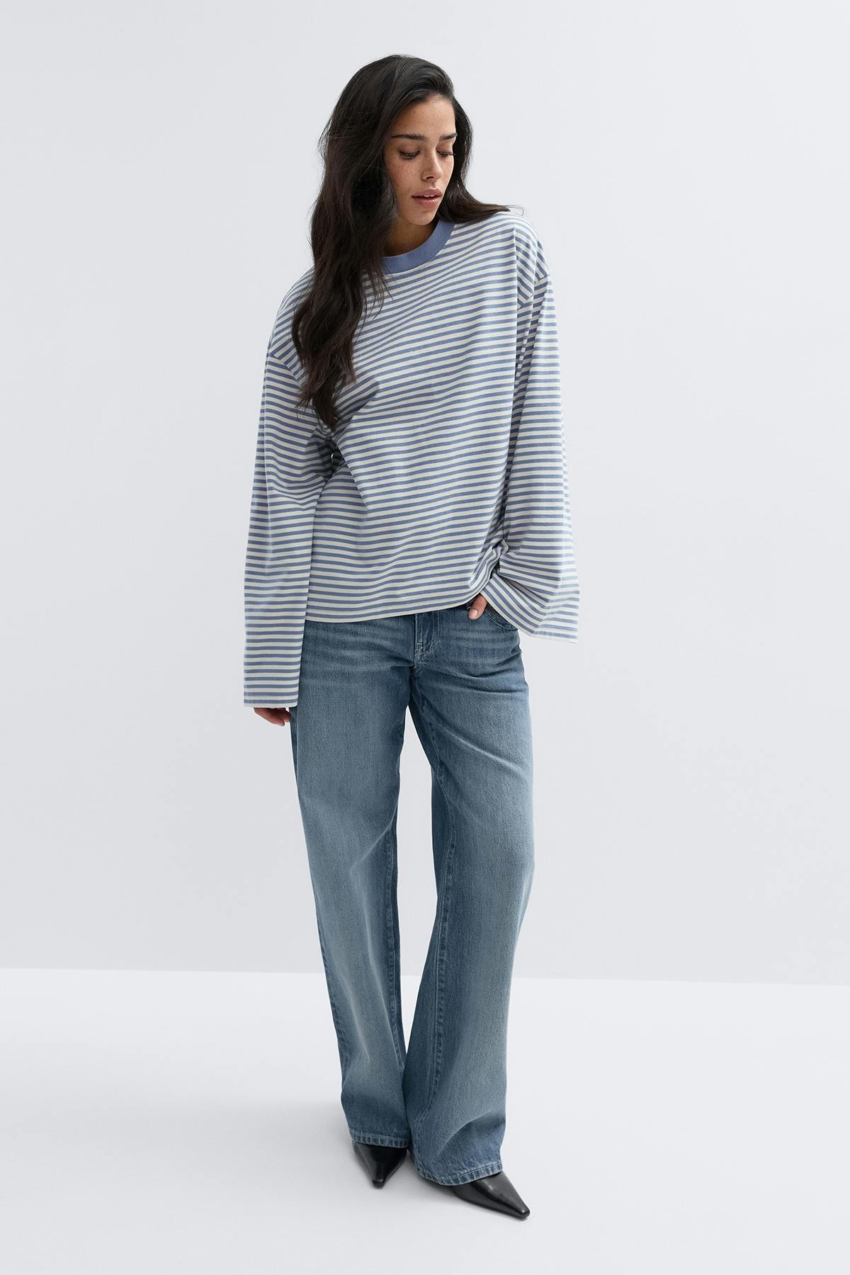 Stripe long sleeve tee