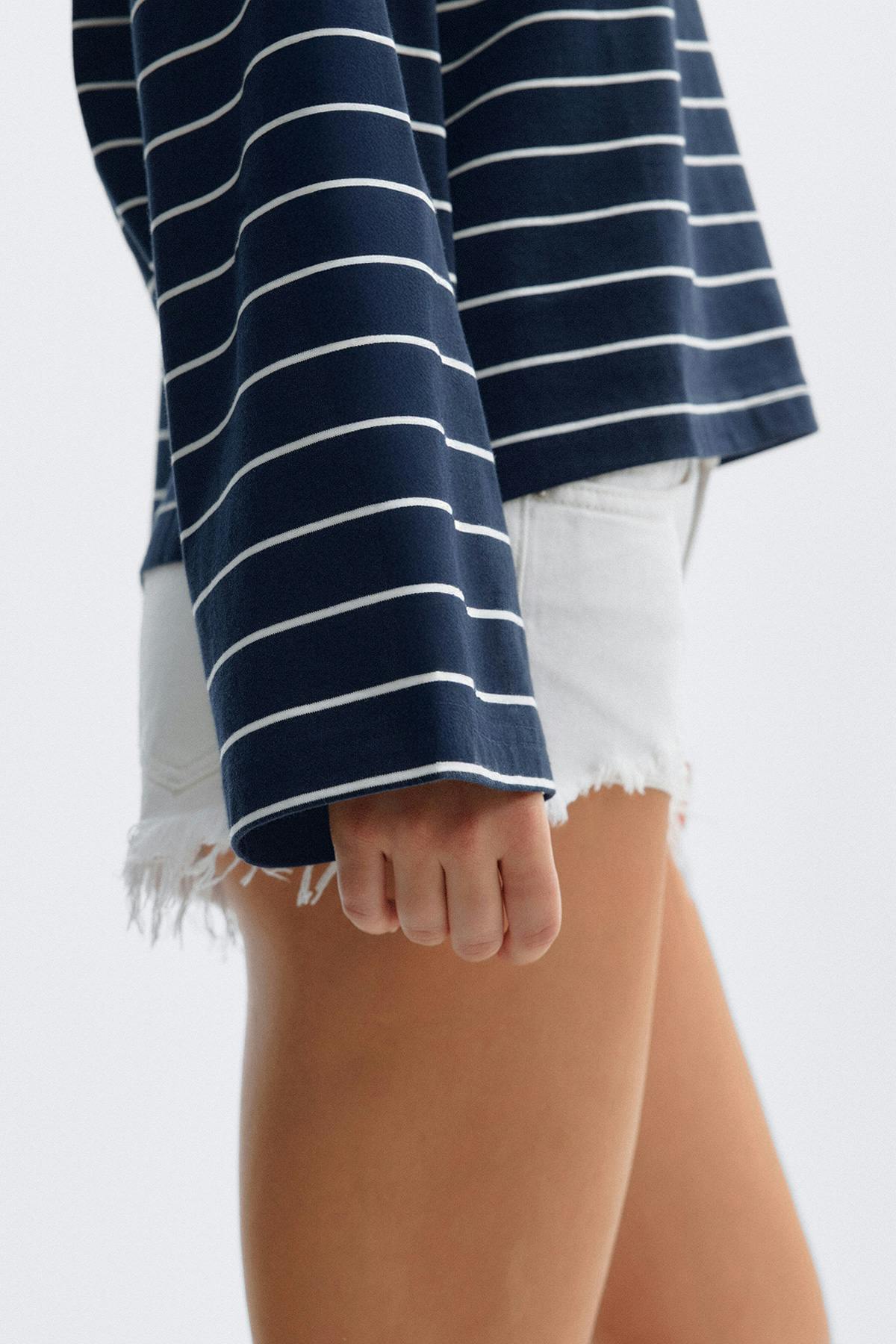 Stripe long sleeve tee