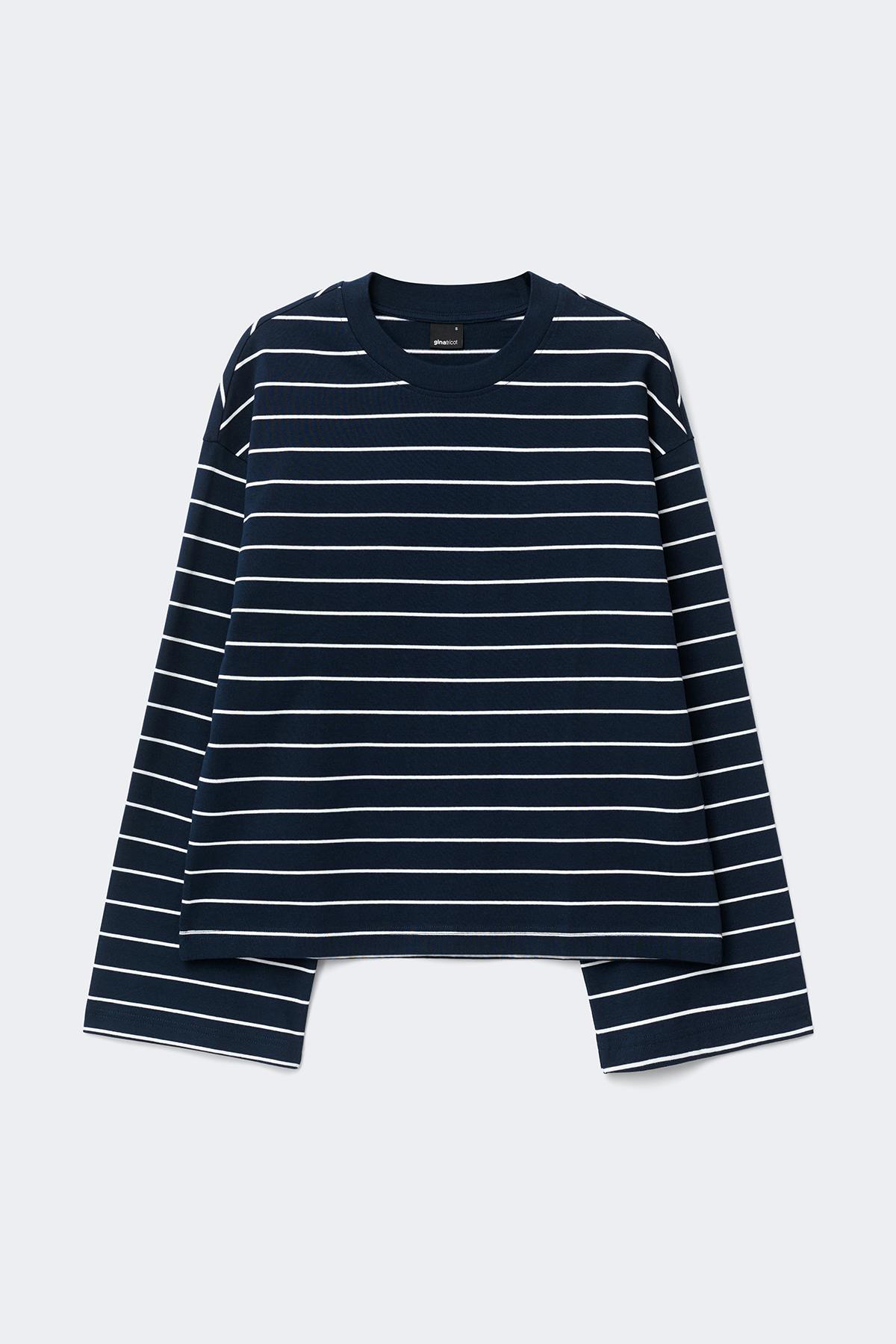 Stripe long sleeve tee