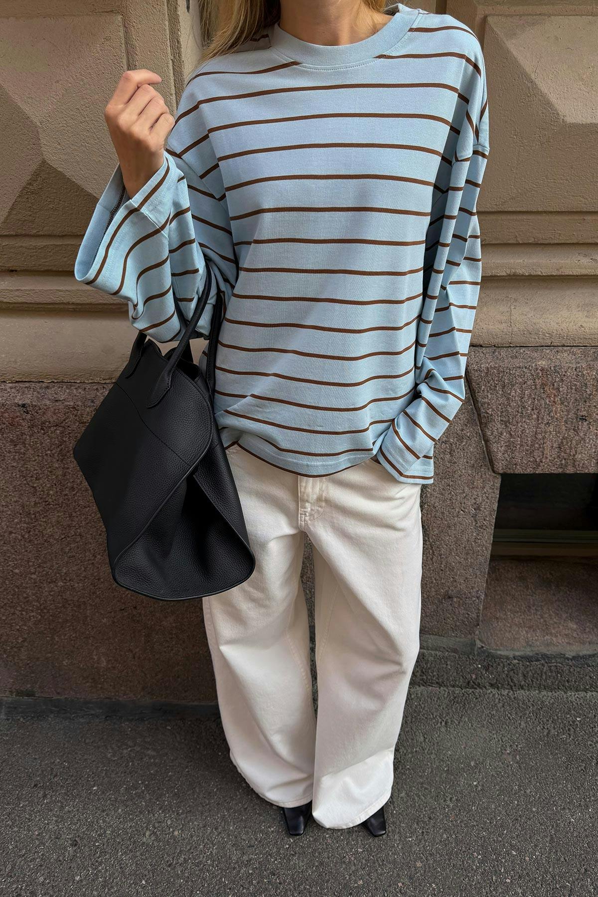 Stripe long sleeve tee