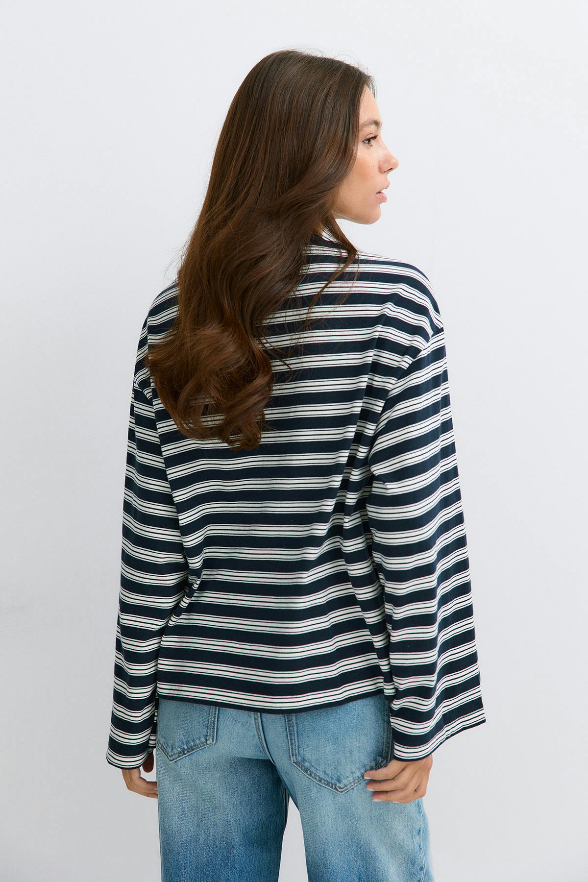 Stripe long sleeve tee
