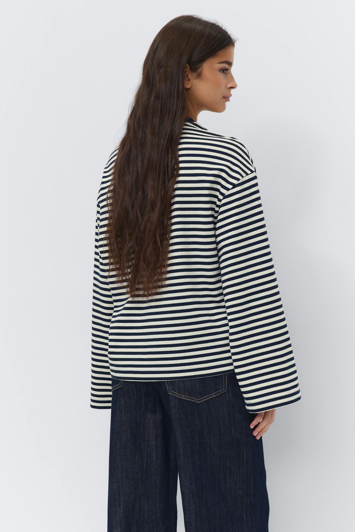 Stripe long sleeve tee