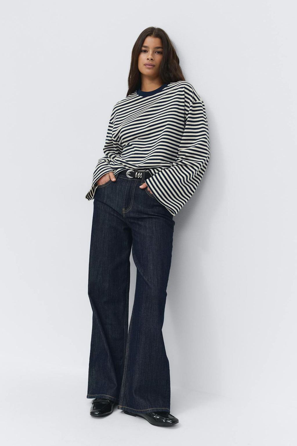 Stripe long sleeve tee