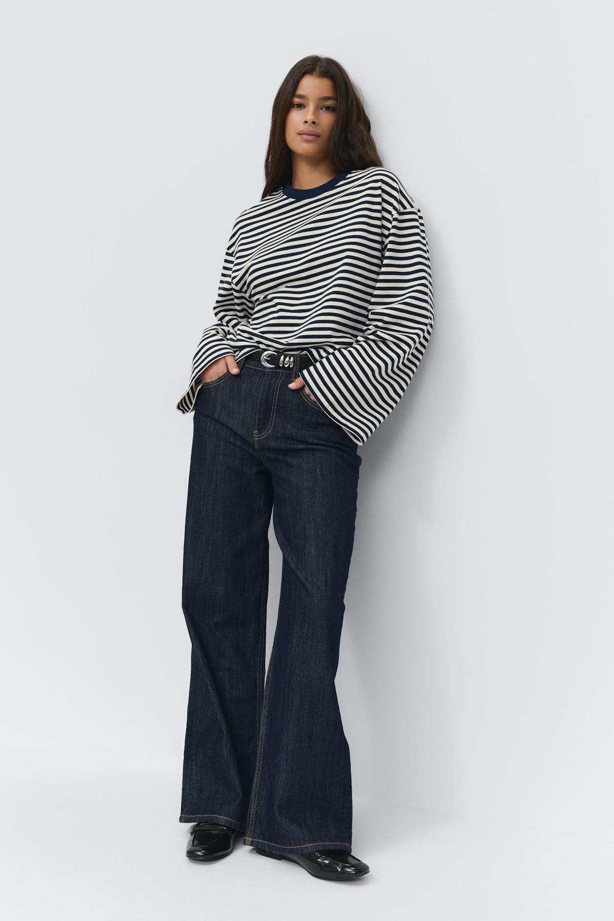 Stripe long sleeve tee