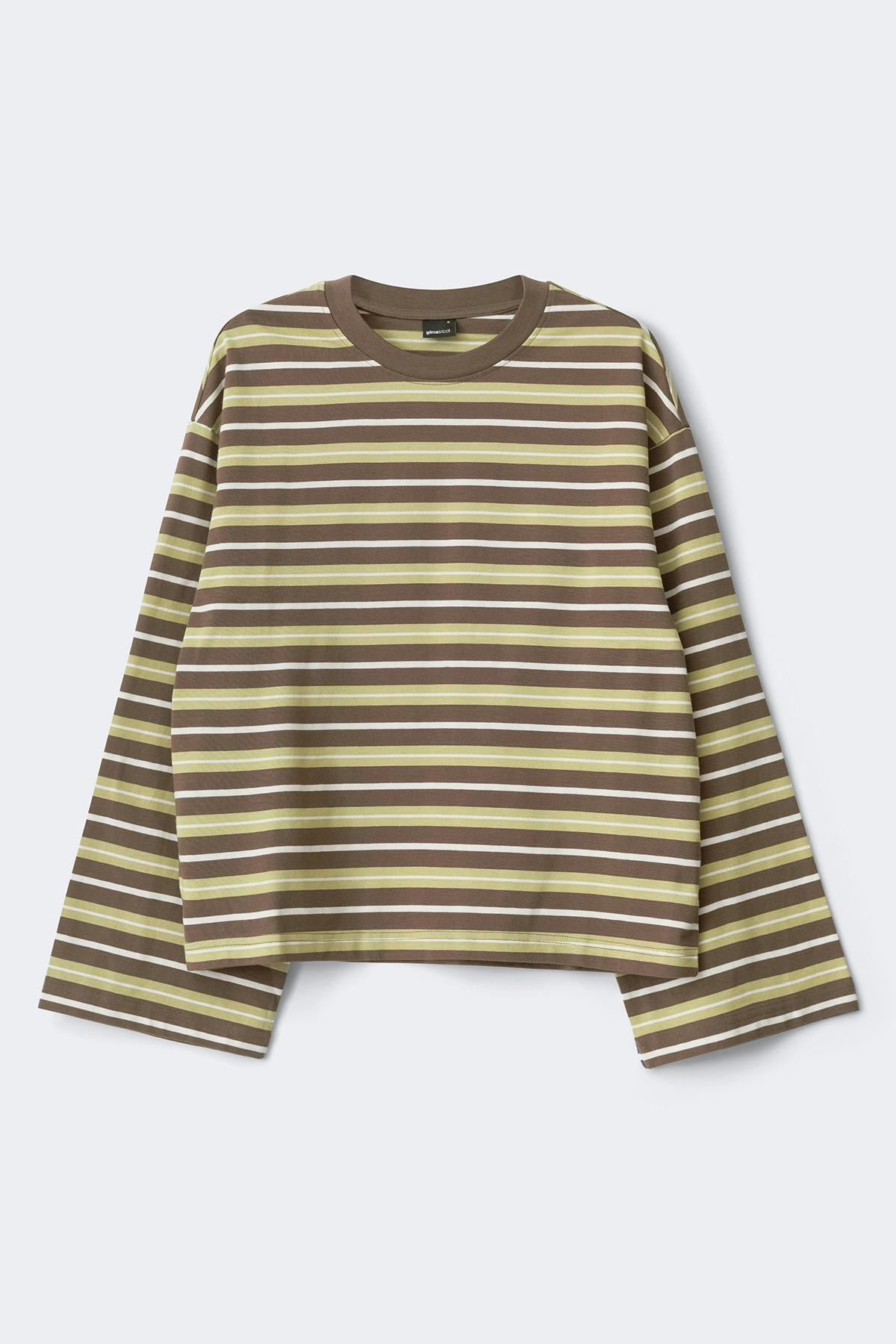 Stripe long sleeve tee