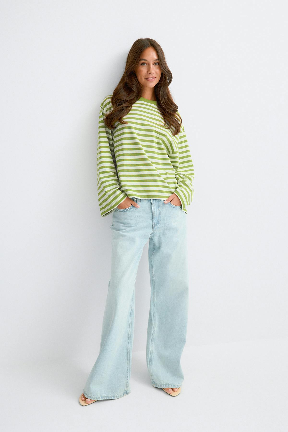 Stripe long sleeve tee