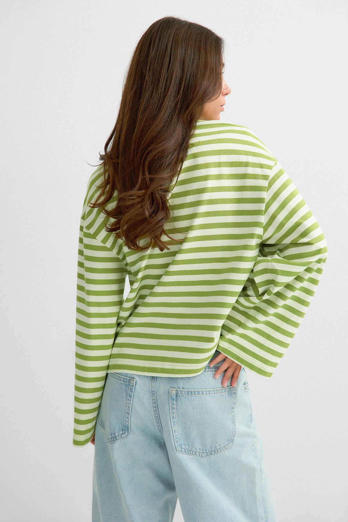 Stripe long sleeve tee