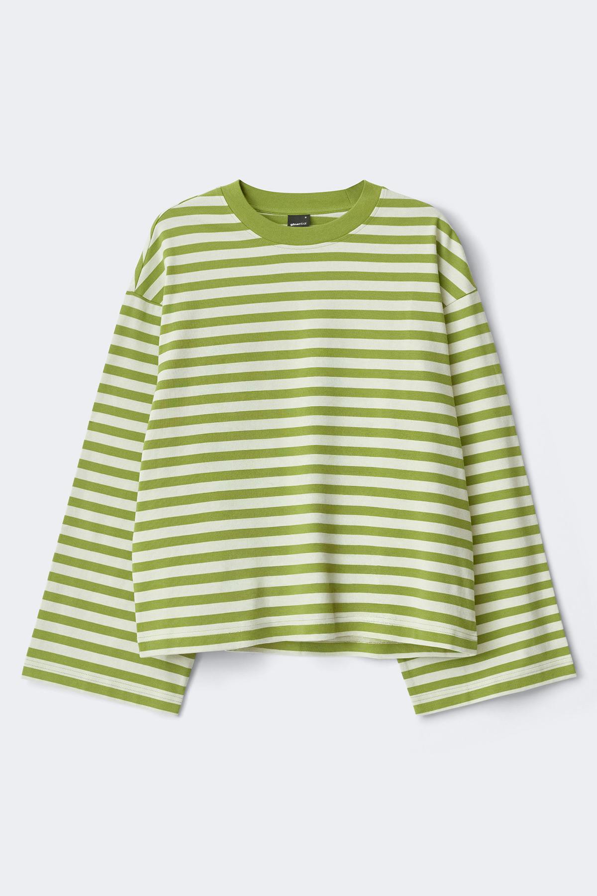 Stripe long sleeve tee