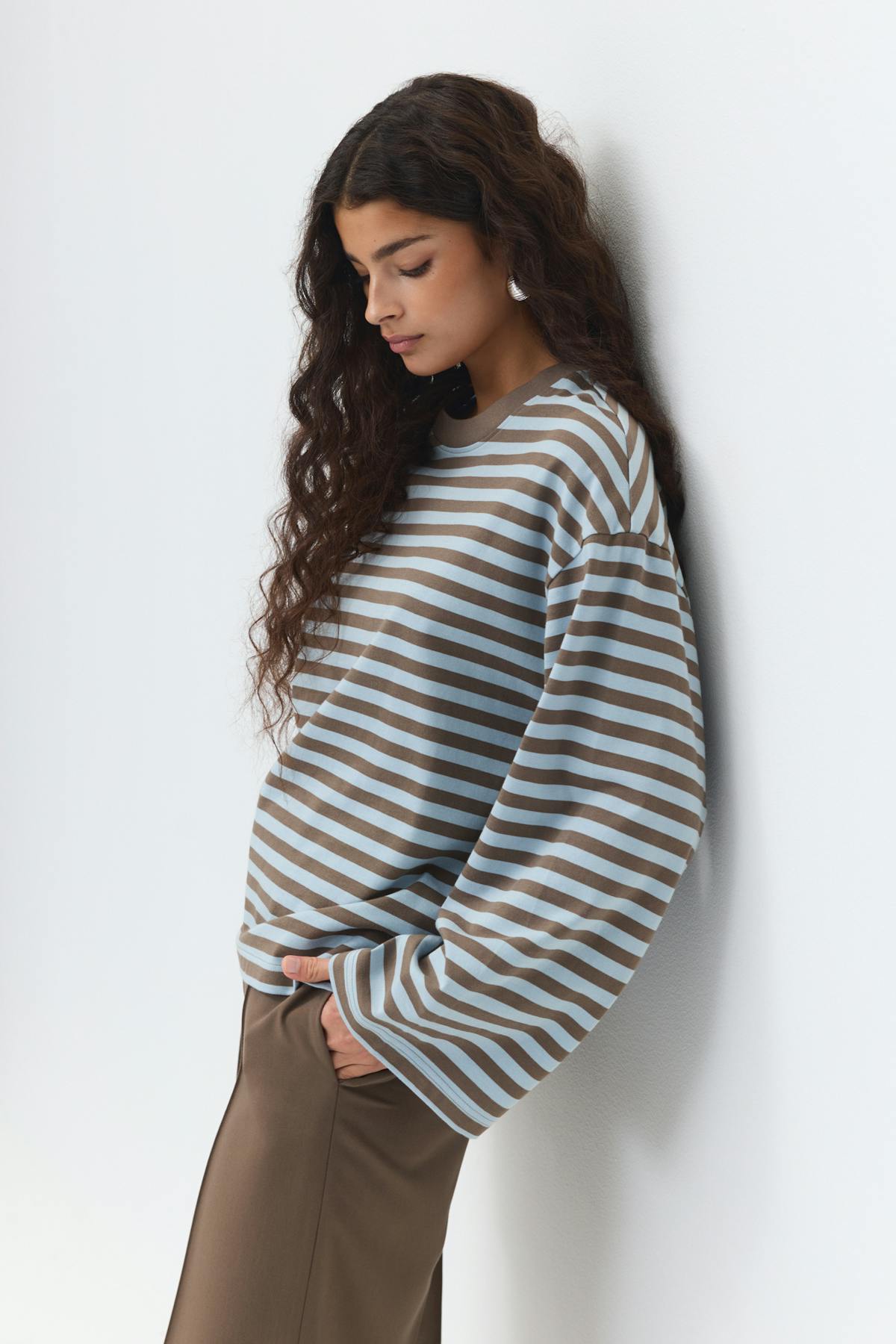 Stripe long sleeve tee