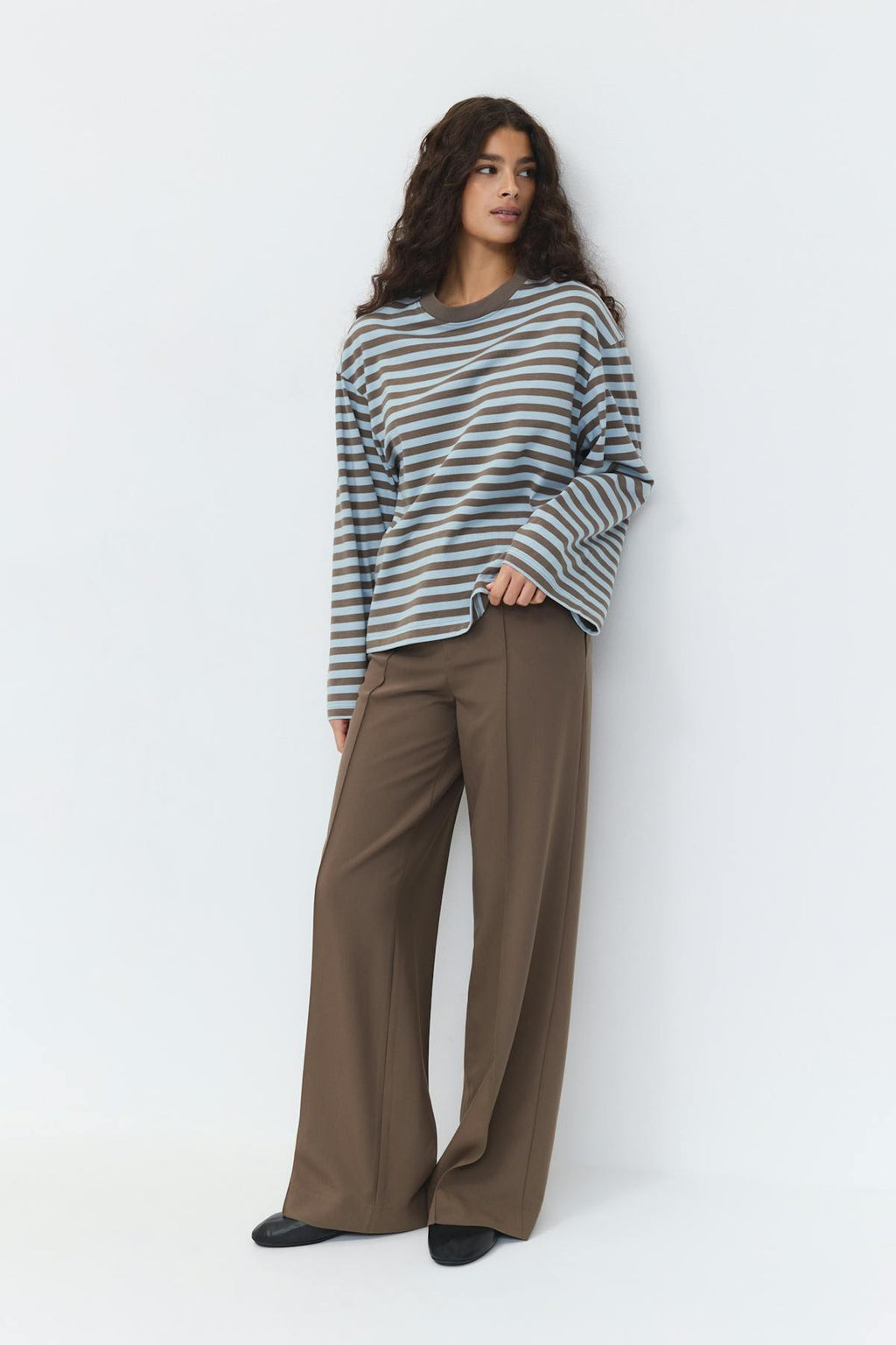 Stripe long sleeve tee